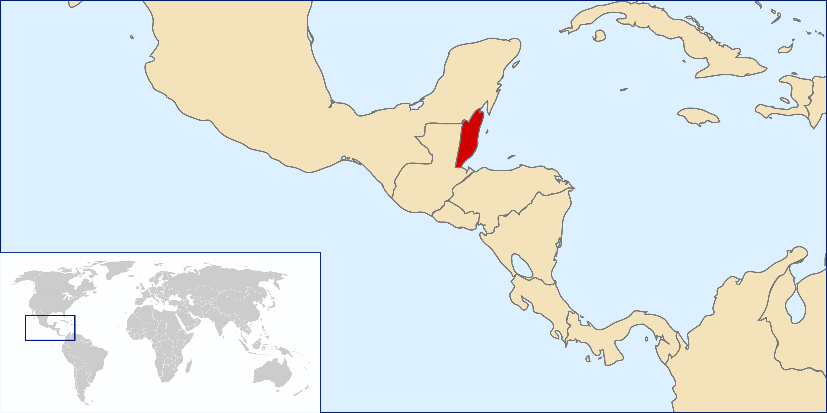 locatie Belize