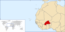 locatie Burkina Faso