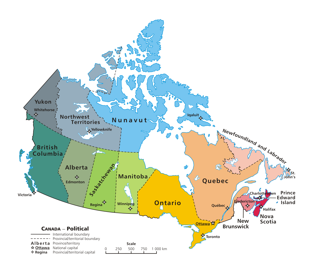 indeling Canada