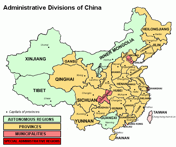 Chinese provincies