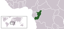 locatie Republiek Congo
