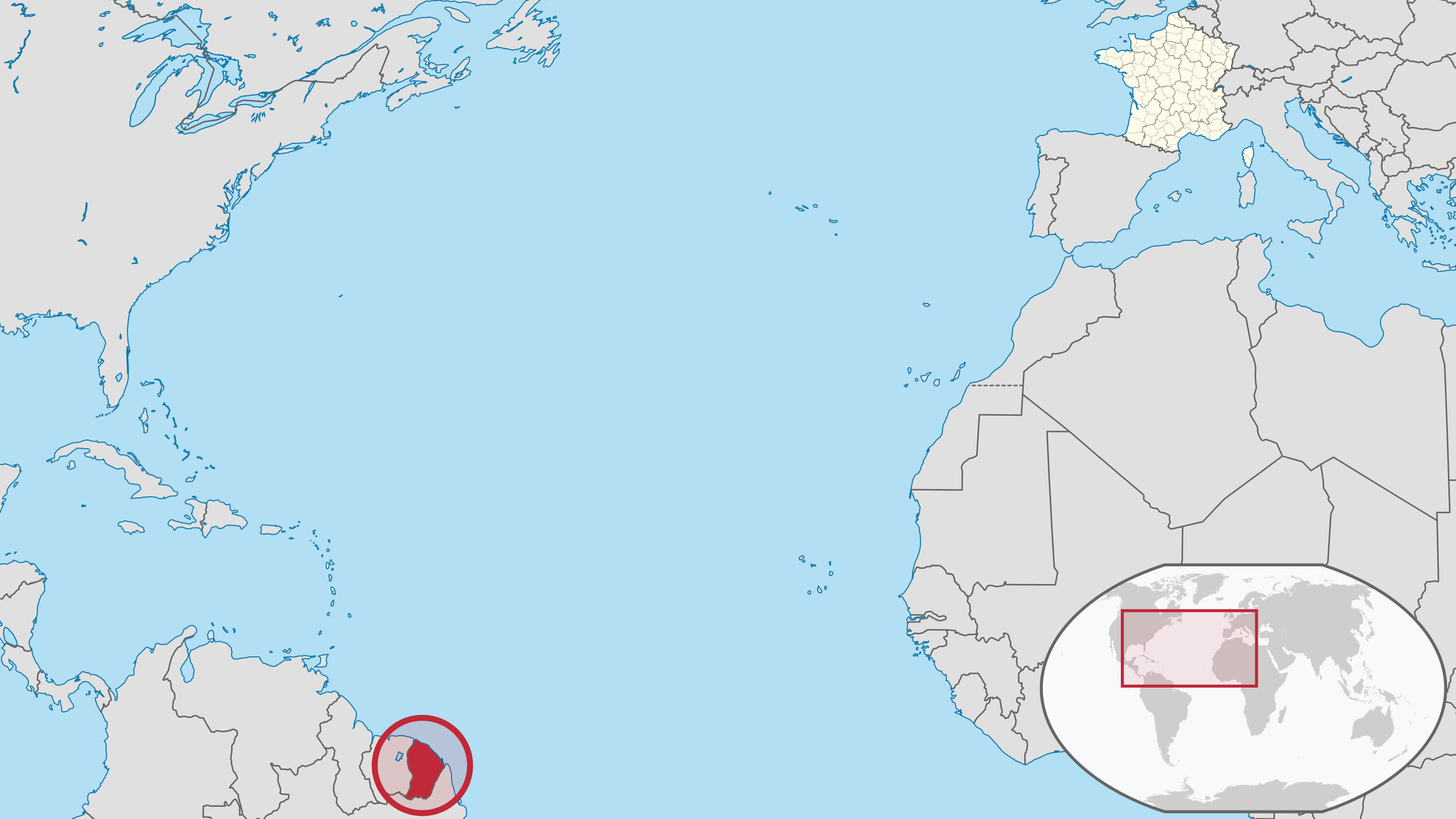 locatie Frans-Guyana