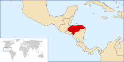 locatie Honduras