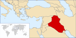 locatie Irak