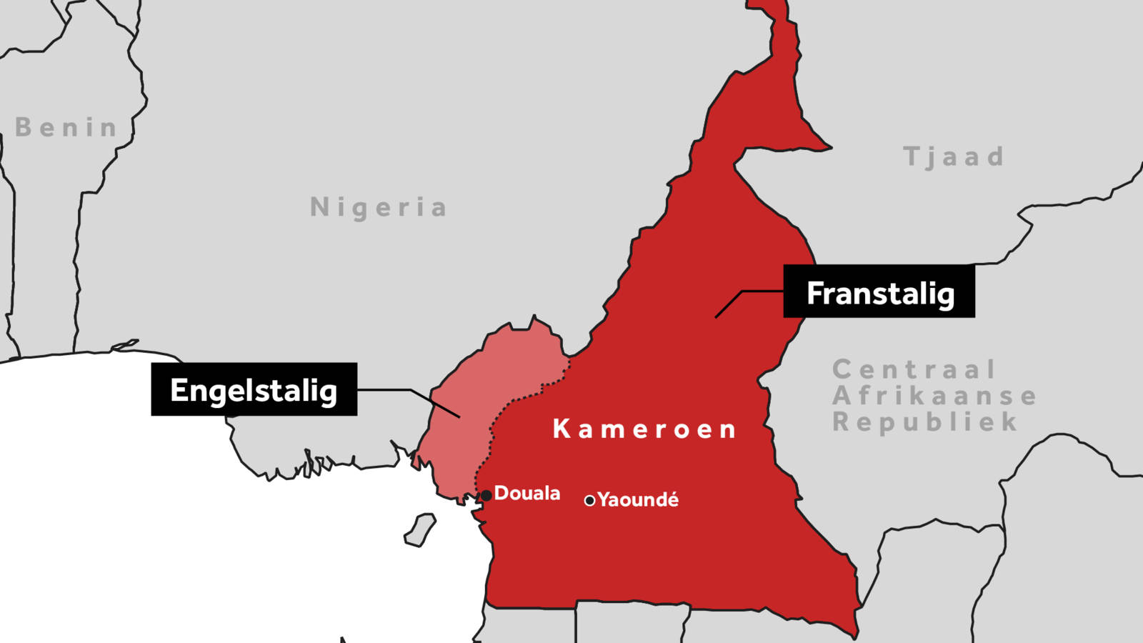Engelstalig tgo. Franstalig Kameroen