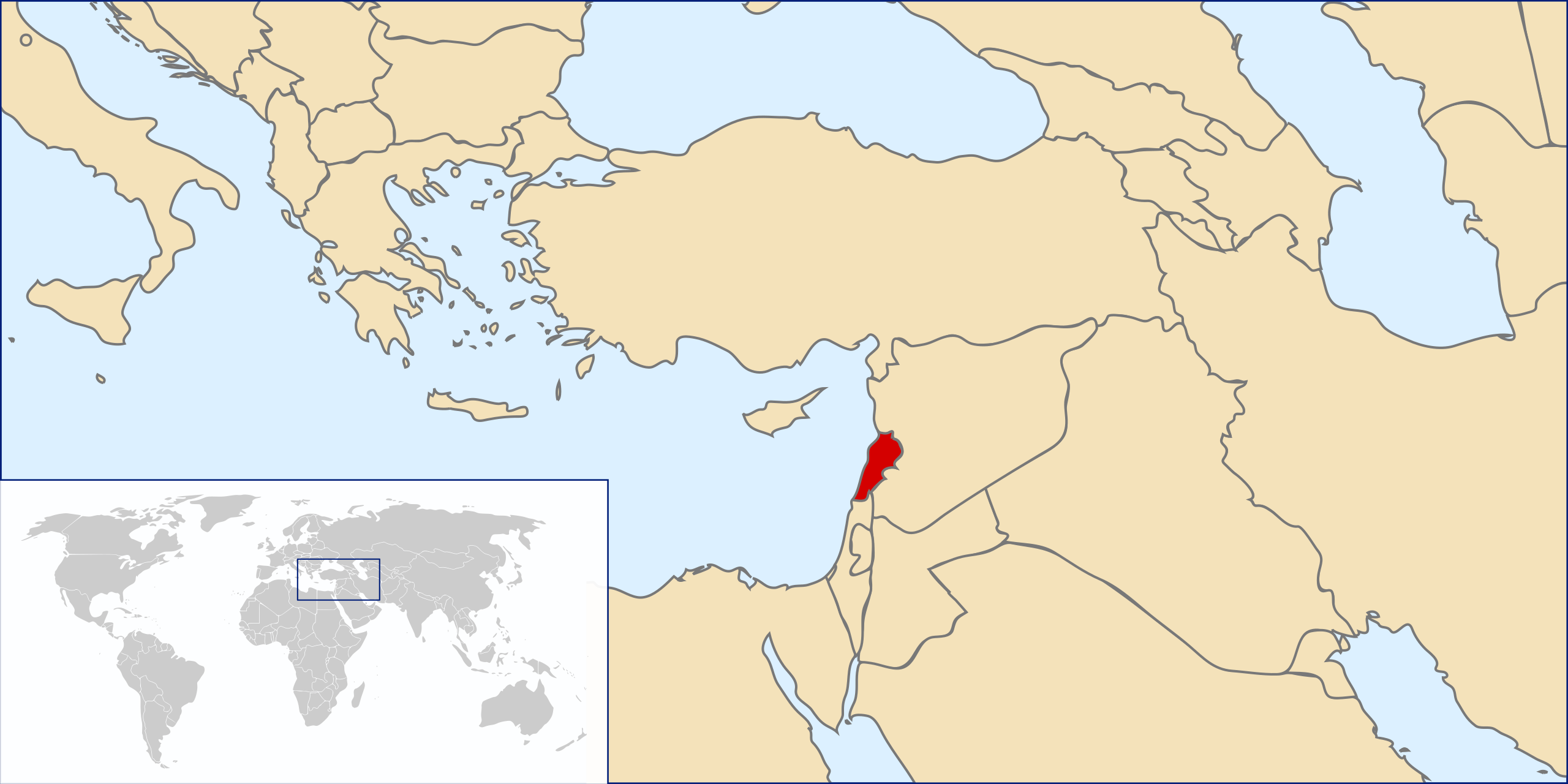 locatie Libanon