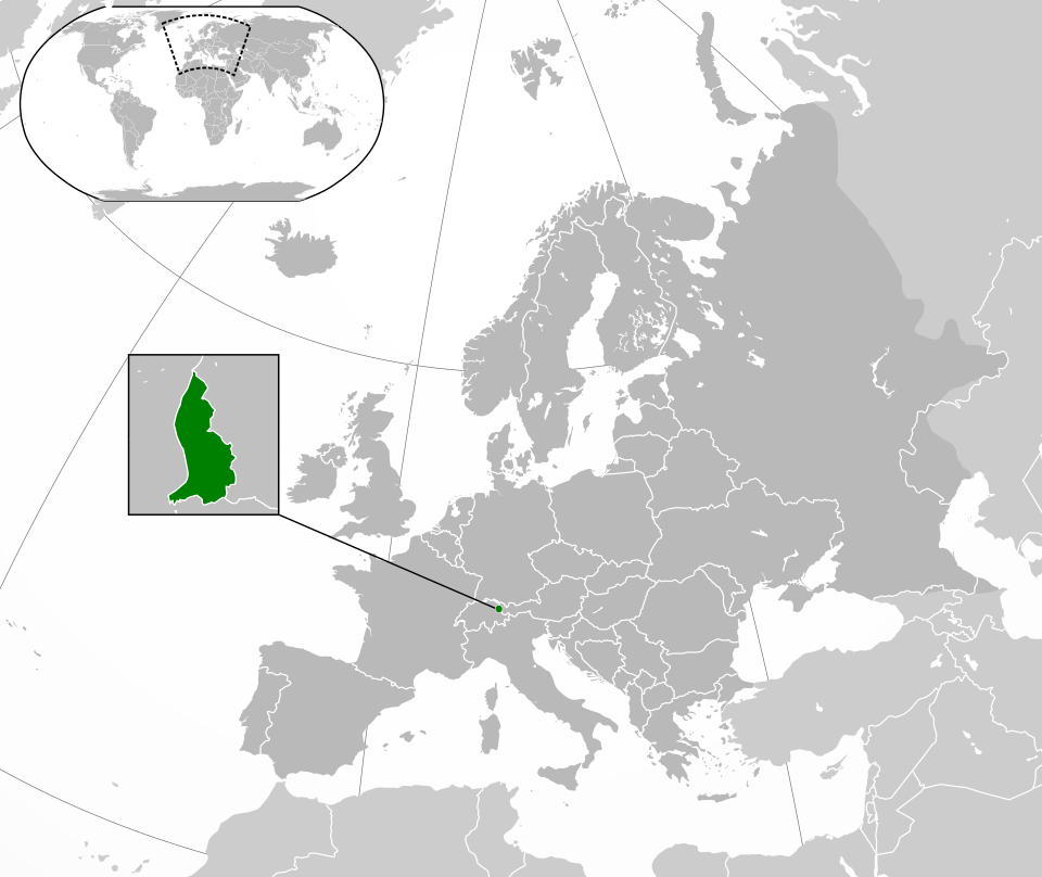locatie Liechtenstein