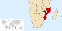 locatie Mozambique