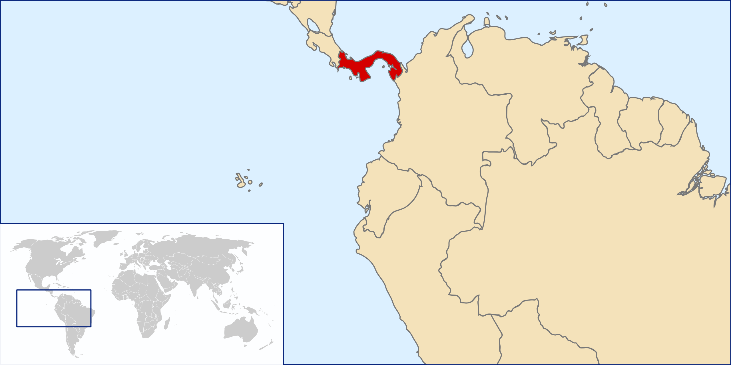 locatie Panam&aacute;
