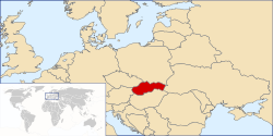 locatie Slovakije