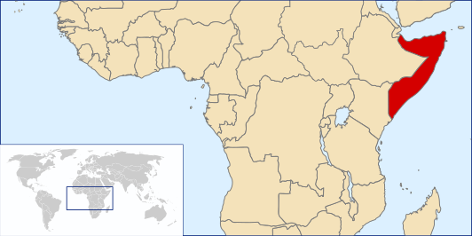 locatie Somalië