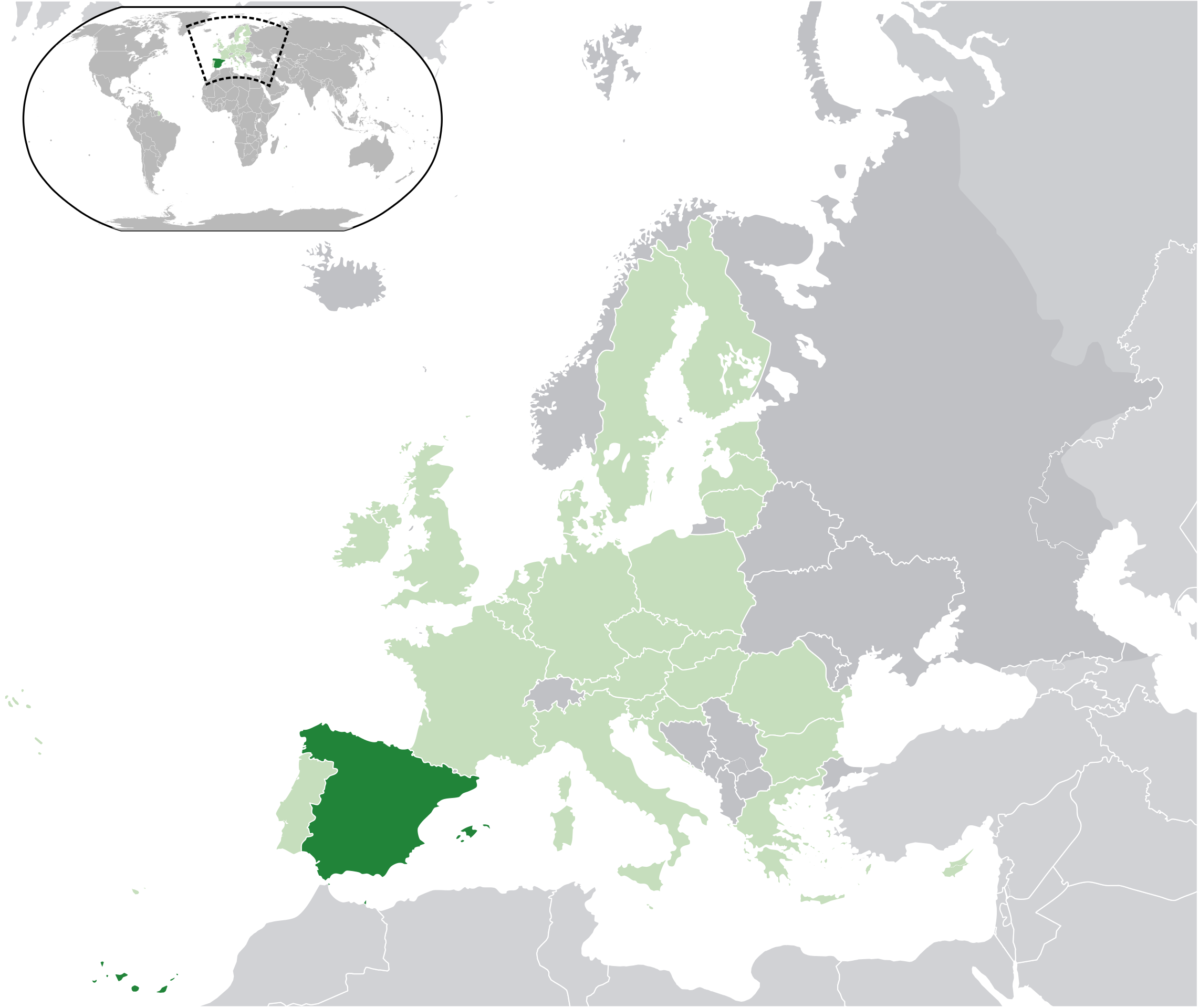 locatie Spanje