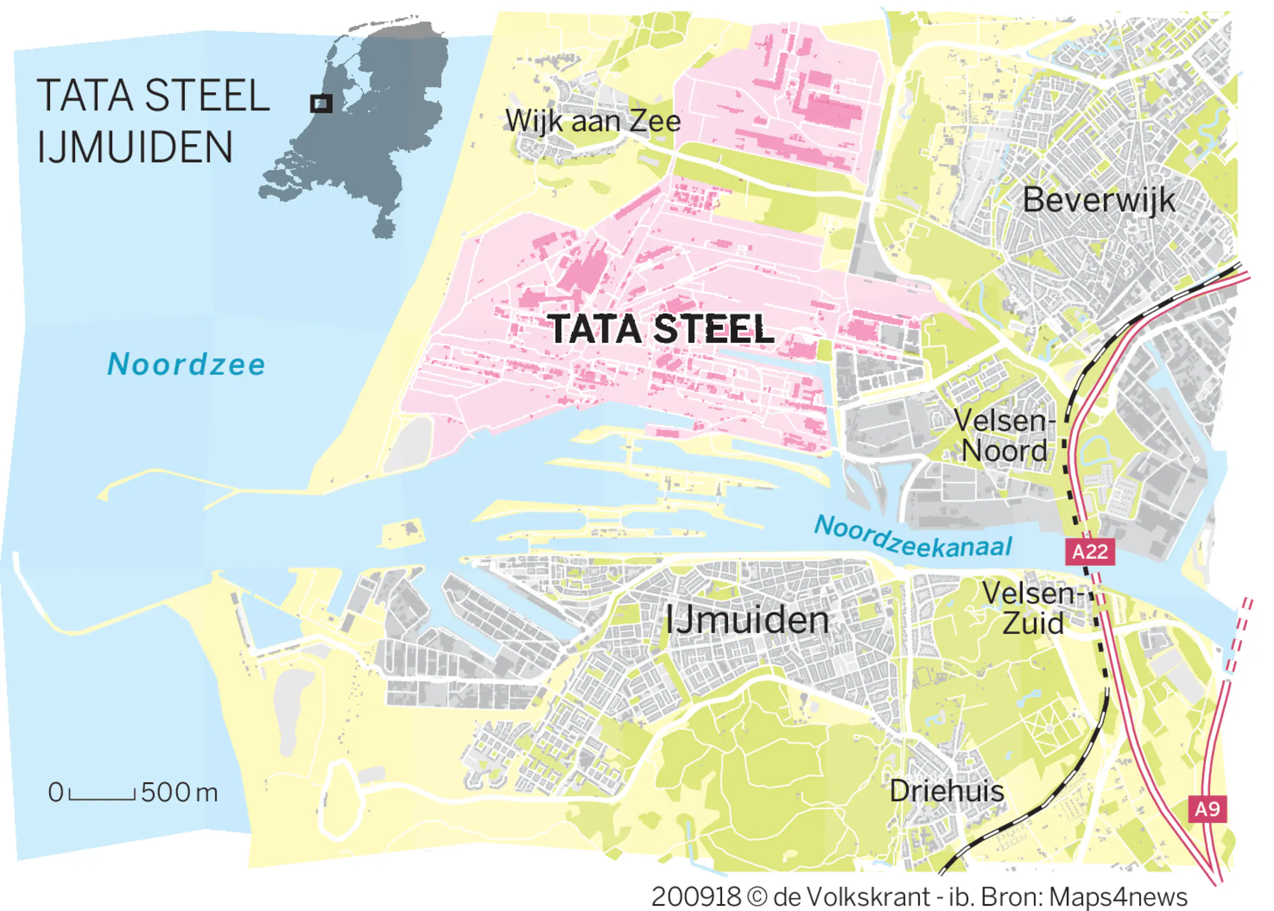 Tata Steel Nederland Ligging