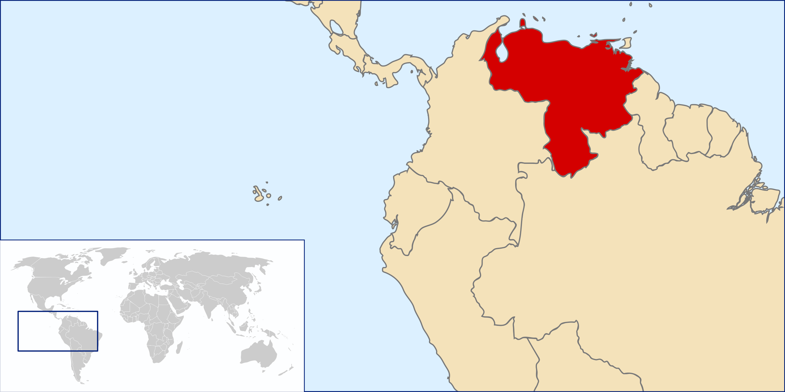 locatie Venezuela