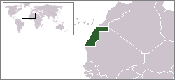 locatie Westelijke Sahara