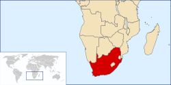 locatie Zuid-Afrika